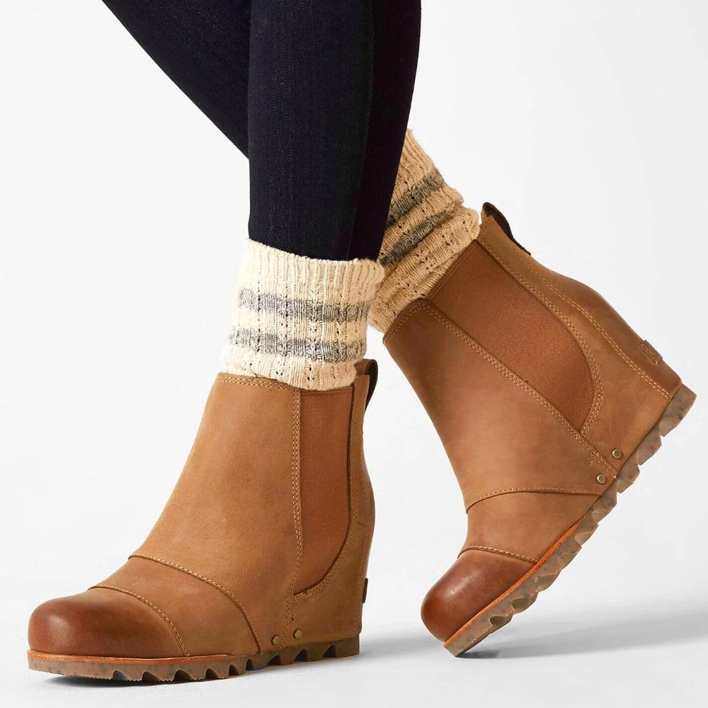 SOREL Lea/Joan of Arctic Waterproof Leather Wedge